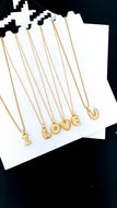 **TOP 20** CRYSTAL ⫸BUBBLE ⫸ LETTER •• NECKLACE