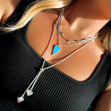 Load image into Gallery viewer, BOLO 🖤FOLLOW YOUR HEART🖤NECKLACE🖤SILVER