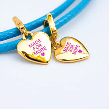 Load image into Gallery viewer, MADE FOR MORE ♥ BLUE HEART ♥ MANTRA NECKLACE