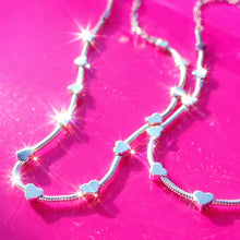 Load image into Gallery viewer, LINKS OF LOVE š¤HEART CHAIN ā¢ā¢silverā¢ā¢