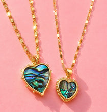 Load image into Gallery viewer, ••NEW•• ABALONE SHELL 🐚 HEART NECKLACE