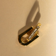Load image into Gallery viewer, YOU GOT THIS HOOPS ♥ GOLD