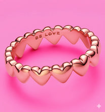 Load image into Gallery viewer, **last one**BE LOVE 🖤STACKABLE 🖤 RING(SILVER SIZE 6)