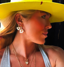 Load image into Gallery viewer, HEART CHARM HOOP ⫸ EARRINGS