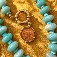 Load image into Gallery viewer, ••NEW•• TURQUOISE 🩷BE BOLD charm necklace