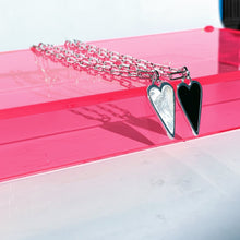 Load image into Gallery viewer, 🔥 LAST ONES 🔥DOUBLE SIDED 🖤HAPPY HEARTS 🖤 SILVER