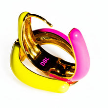 Load image into Gallery viewer, PINK & YELLOW🩷 DOUBLE SIDED 🩷 HAPPY HOOPS