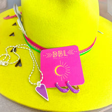 Load image into Gallery viewer, 50% OFF ~ RED & PURPLE ♥HAPPY HOOPS♥ ••SILVER••