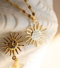 Load image into Gallery viewer, KEEP GOING SUNSHINE 🌞MANTRA NECKLACE & CHAIN