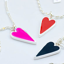 Load image into Gallery viewer, DOUBLE SIDED 🖤HAPPY HEARTS 🖤 SILVER