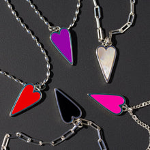 Load image into Gallery viewer, DOUBLE SIDED 🖤HAPPY HEARTS 🖤 SILVER