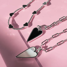 Load image into Gallery viewer, 🔥 LAST ONES 🔥DOUBLE SIDED 🖤HAPPY HEARTS 🖤 SILVER