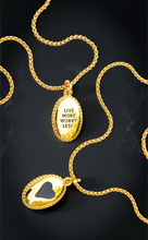 Load image into Gallery viewer, LIVE MORE WORRY LESS š¤ MANTRA NECKLACE š¤