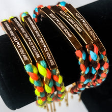 Load image into Gallery viewer, KEEP F🩷CKING GOING🩷MANTRA BRACELET