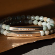 Load image into Gallery viewer, ••NEW•• YOU GOT IT IN YOU🖤 Mindset Mantra Bracelet