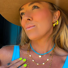 Load image into Gallery viewer, MADE FOR MORE ♥ BLUE HEART ♥ MANTRA NECKLACE