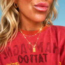 Load image into Gallery viewer, ••NEW•• 11:11 double sided ✨MANIFESTING MANTRA NECKLACE ✨ ✨