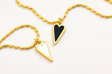 Load image into Gallery viewer, 2 in 1 •• double sided 🩷MINI🩷HEART💛NECKLACE