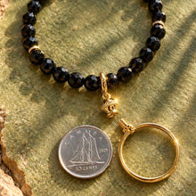 Load image into Gallery viewer, ••NEW•• BLACK ONYX 🖤 DIME & PENNY ✨GEMSTONE LOCKET BRACELET
