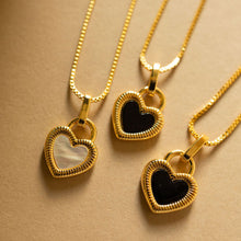 Load image into Gallery viewer, MINI š¤ OG PEARL HEARTš¤NECKLACE