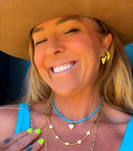 Load image into Gallery viewer, MADE FOR MORE ♥ BLUE HEART ♥ MANTRA NECKLACE