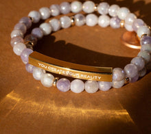 Load image into Gallery viewer, ••NEW••YOU CREATE YOUR REALITY 🖤Mindset Mantra Bracelet