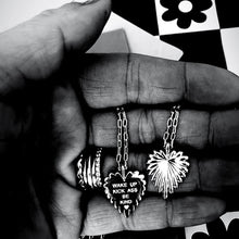 Load image into Gallery viewer, 🩷WAKE UP-KICK ASS-BE KIND 🖤 MANTRA NECKLACE