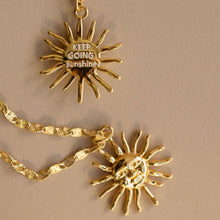 Load image into Gallery viewer, KEEP GOING SUNSHINE 🌞MANTRA NECKLACE & CHAIN