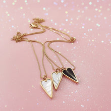 Load image into Gallery viewer, PEARL & BLACK ONYX š¤DOUBLE SIDEDš¤GOLD