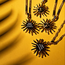 Load image into Gallery viewer, KEEP GOING SUNSHINE 🌞MANTRA NECKLACE & CHAIN
