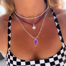 Load image into Gallery viewer, MOOD BOOSTING💚💜COLORFUL CHOKER💚💜(PURPLE & GREEN) **build your own**