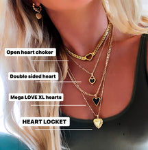 Load image into Gallery viewer, **TOP 10** OPEN HEART⫸CHUNKY - CHOKER ⫸Necklace(gold &amp; silver)
