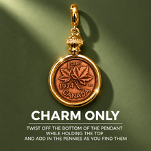 Load image into Gallery viewer, CHARM ONLY✨ DIME & PENNY ✨ COIN LOCKET (NO CHAIN)