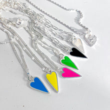 Load image into Gallery viewer, DOUBLE SIDED 🖤HAPPY HEARTS 🖤 SILVER