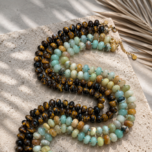 Load image into Gallery viewer, ••NEW•• TIGERS EYE ✨COOL GIRL GEMSTONE NECKLACE