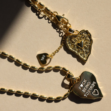 Load image into Gallery viewer, F ♥ CK BEING PERFECT ♥ MANTRA NECKLACE🖤(SILVER & GOLD)