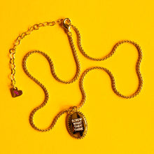 Load image into Gallery viewer, PEARL OVAL🖤 MANTRA NECKLACE