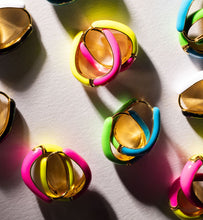 Load image into Gallery viewer, GREEN & BLUE 💚HAPPY 💚 HOOPS