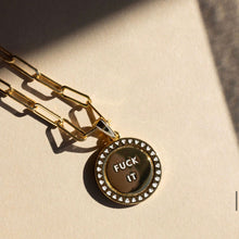 Load image into Gallery viewer, FUCK IT🩷YOU DO YOU • mantra necklace (double sided)