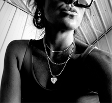 Load image into Gallery viewer, F🖤CK BEING PERFECT 🖤MANTRA NECKLACE 🖤 SILVER