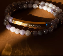 Load image into Gallery viewer, ••NEW••YOU CREATE YOUR REALITY 🖤Mindset Mantra Bracelet
