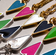 Load image into Gallery viewer, 🔥 LAST ONES 🔥DOUBLE SIDED 🖤HAPPY HEARTS 🖤 SILVER