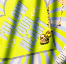Load image into Gallery viewer, FOLLOW YOUR HEART 🖤mini 🖤 MANTRA NECKLACE