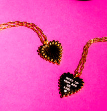 Load image into Gallery viewer, 🩷WAKE UP-KICK ASS-BE KIND 🖤 MANTRA NECKLACE