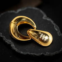 Load image into Gallery viewer, YOU GOT THIS ♥ HOOPS🖤(SILVER & GOLD)
