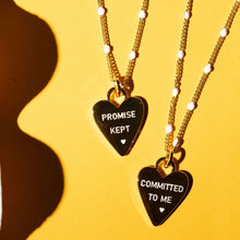 Load image into Gallery viewer, 50% OFF🩷COMMITTED TO ME 🖤 PROMISE KEPT🖤MANTRA NECKLACE