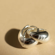 Load image into Gallery viewer, YOU GOT THIS🖤TEARDROP HOOPS🖤
