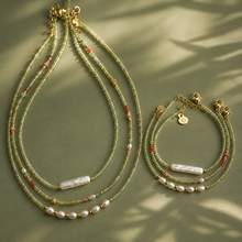 Load image into Gallery viewer, ••NEW•• GOOD ENERGY ✨ GEMSTONE & PEARL ✨ NECKLACES