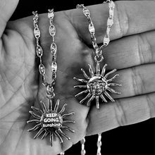 Load image into Gallery viewer, KEEP GOING SUNSHINE 🌞MANTRA NECKLACE & CHAIN