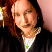 Load image into Gallery viewer, DBL ⫸PEARL♥ HAPPY HEART ♥ CHOKER